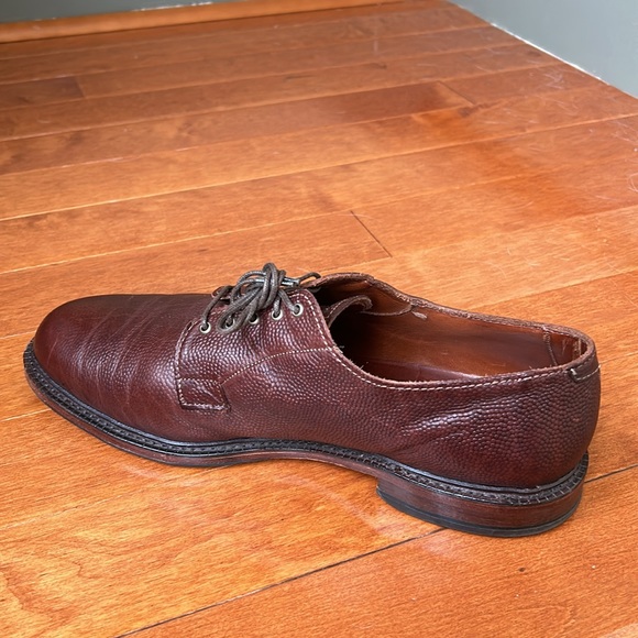 Allen Edmonds Gridiron 4103 Derby Brown Football Grain Leather Size 12 Men Shoes - Picture 6 of 11
